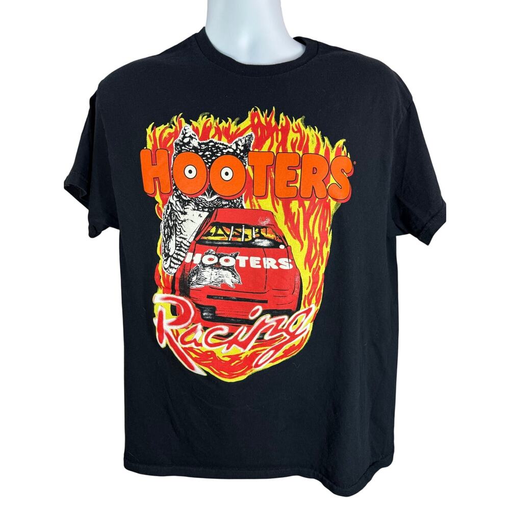 Hooters Racing Black Shirt Size Medium Ripple Junction